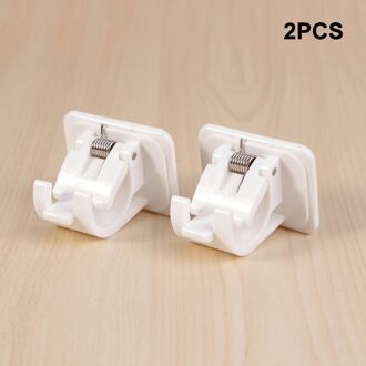 2Pcs Nail-Gratis Verstelbare Staaf Beugel Houders Zelfklevende Muur Mount Gordijn Pole Muur Beugels Voor Thuis badkamer Thuis Acc