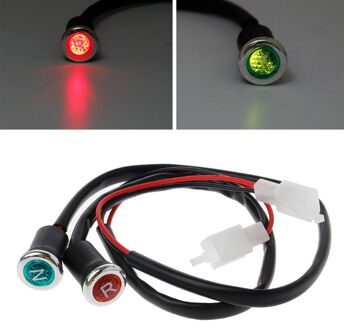 2Pcs Neutrale Reverse Motorfiets N/R Light Indicator ATV Licht Gear Voor 50cc 110cc 125cc 150cc 200cc 250cc dorp