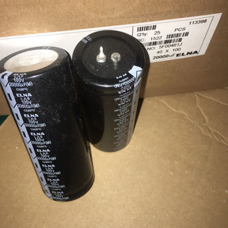 2pcs new ELNA LA5 100V20000UF 40x100MM electrolytic capacitor 20000uf 100v Power amplifier 20000uF/100V