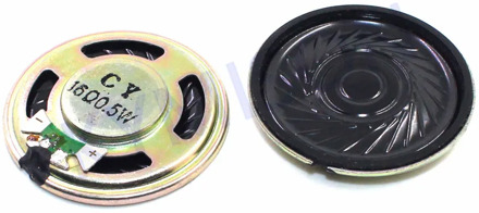 2PCS New Ultra-thin Mini speaker 16 ohms 0.5 watt 0.5W 16R speaker Diameter 36MM 3.6CM thickness 5MM