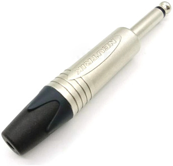 2pcs NP2X Neutrik 6.3mm Jack Mono Plug Neutrik Mono 6.3mm Male Plug Solder Connector