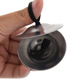 2pcs of Belly Dance Texture Pattern Finger Cymbals ZillsMusical Instrument Parts & Accessories