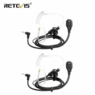 2pcs One-Pin 2.5mm Air Acoustic Tube Earpiece VOX Walkie Talkie Headset For Motorola TLKR T270/T50 T3 For HYT TC320 RETEVIS RT45