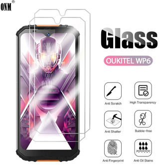 2Pcs Oukitel WP6 Tempered Glass For Oukitel WP6 Screen Protector Oukitel WP6 Protective Glass Film