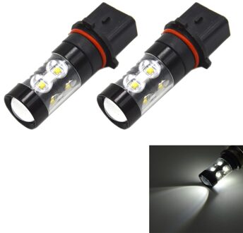 2Pcs P13W-50W Mistlampen Led Fog Beam Lamp Wit Licht 12V-24V Met Werkelijke Power 7W