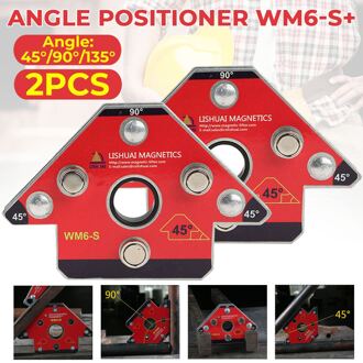 2Pcs Pijl Magnetische Lassen Magneet Lassen Houder Voor Drie-Dimensionale 45 90 135 Graden Lassen Klem Zuig 25kg