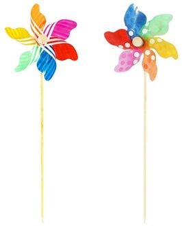 2Pcs Pinwheels Kleurrijke Speelgoed Wind Spinners Party Gunsten Cadeaus Voor Kids Yard Garden Outdoor Decoratie