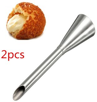 2Pcs Piping Tips Cake Gebak Nozzles Cake Decorating Gereedschap Diy Koekjes Cake Gebak Nozzles Tips Cupcake Decorating Tool