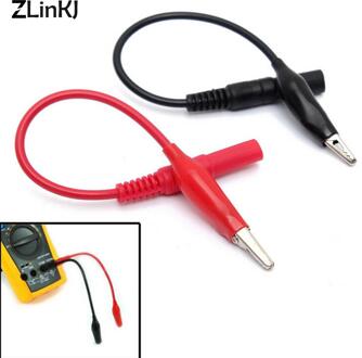 2Pcs Praktische Probe Rood + Zwart Multimeter Test Lead & Alligator Krokodil Clip Elektrische Klem Voor Fluke Meter Testen