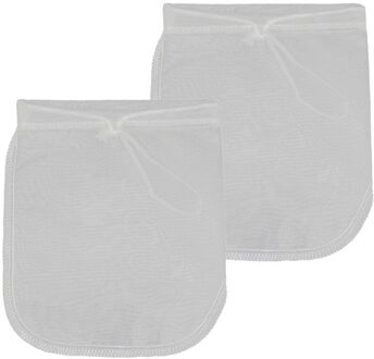 2Pcs Pro Moer Melk Zak Herbruikbare Melk Zak & Alle Purpose Voedsel Zeef Nylon Netje Voor Nutmilks en Uitpersen Sappen