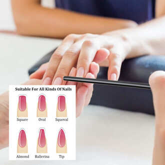 2Pcs Pro Nail Art Bestanden Nano Glas Bestand Buffer Gel Uv Polish Duurzaam Buffing Schuren Tips Manicure Decoratie Gereedschappen salon Schoonheid