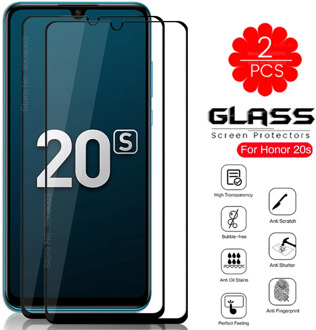 2PCS Protective Glass For Honor 20s Honer 20 s MAR-LX1H MAR-LX1 6.15'' Phone Screen Protector Glass On Honor20s Tempered Film 9H