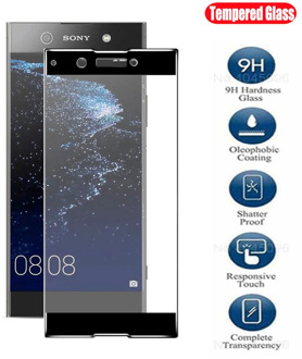 2pcs Protective Glass For Sony Xperia XA1 XA2 Plus Ultra Tempered Glass For sony XZ Premium XZ1 Compact soni Full Cover Film