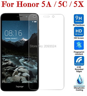 2pcs Protective Glass On For Honor 5C 5A 5X A5 C5 X5 Tempered Glass For Huawei Honor5A Honor5C 5 A C X Screen Protector Film