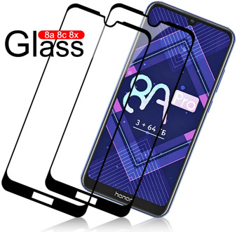 2pcs protective glass on for huawei honor 8a 8c 8x screen protector protective film for hvawei honor 8 a x c8 a8 x8 Prime Glass
