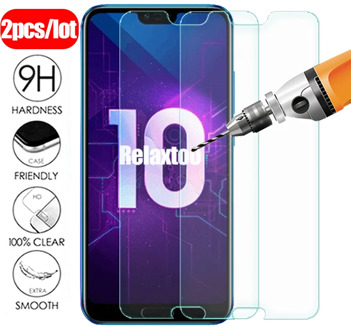 2pcs protective Glass on honor 10 light screen protector For huawei honor 10i tempered glass honer 10 lite honor10 i safety Film