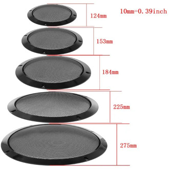 2PCS Protective Speaker Cover Metal Cold Rolled Steel Mesh Grille Grills Decorative Circle DIY Speaker Accessories