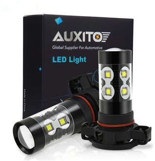 2pcs PSX24W LED H16 H10 H11 H8 Fog Light 9006 HB4 Auto Bulb 880 881 50W LED Bulb Car Daytime Running Light DRL Lamp 6000K White