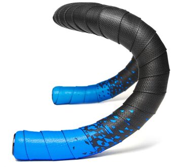 2Pcs Racefiets Fietsstuur Grip Tape Anti-Slip Fietsen Handle Bar Riem Kunstmatige Pu Leather Wrap Strap bandage lucht blauw