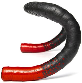 2Pcs Racefiets Fietsstuur Grip Tape Anti-Slip Fietsen Handle Bar Riem Kunstmatige Pu Leather Wrap Strap bandage Rood