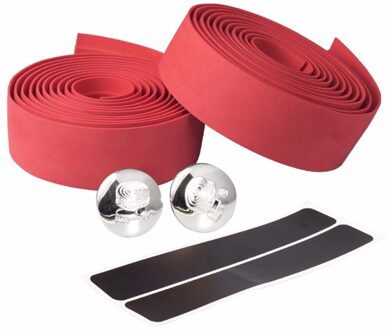 2Pcs Racefiets Fietsstuur Tape Fietsen Handle Belt Kurk Wrap Bike Fiets Cork Stuurlint Wrap Fiets Accessoires 728 Rood
