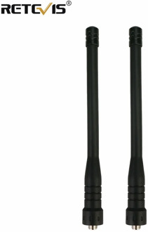 2pcs RETEVIS HA01 Telescopic SMA-F Antenna VHF/UHF 144/430Mhz for Kenwood Baofeng UV-5R/UV-82/888S H777/RT29/RT-5R Walkie Talkie