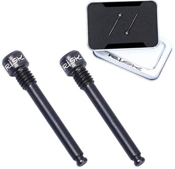 2Pcs Risico Titanium M4x26mm Bouten Ultralight Fiets Olie Remblokken Draad Pins Voor Xt Hydraulische Schijfrem zwart