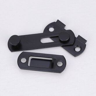 2Pcs Roestvrij Staal Roest-Proof Deur Hasp Poort Vergrendelingen Veiligheid Deur Slot Voor Deuren Windows Kasten Gates Meubels 10X2.1cm