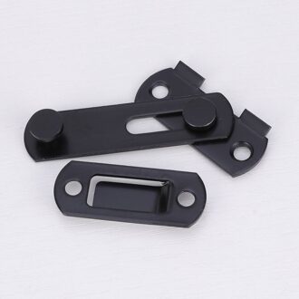 2Pcs Roestvrij Staal Roest-Proof Deur Hasp Poort Vergrendelingen Veiligheid Deur Slot Voor Deuren Windows Kasten Gates Meubels S 7x1.7cm