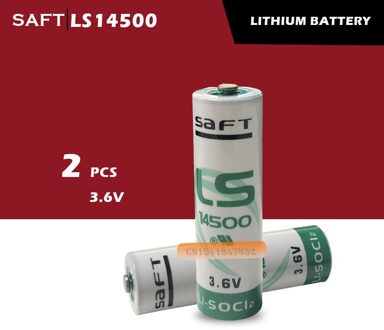 2Pcs Saft LS14500 ER14505 Aa 3.6V 2450Mah Lithium Batterij Voor Faciliteit Apparatuur Spare Generieke Lithium Batterij Primaire batterij