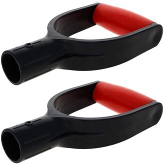 2Pcs Schop D Grip Handvat 32Mm/1.26Inch Binnendiameter Pvc Spade Sneeuw Schop Handvat Voor Tuin graven Harken Tool