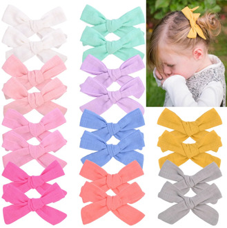 2PCS /set Baby Girl Hair Accessories little bow Hair Bow Clips Pinwheel hairbows for Toddlers