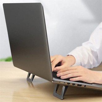 2pcs/set Laptop Stand For Macbook Pro Universal Desktop Laptop Holder Mini Portable Cooling Pad Notebook Stand For Macbook Air