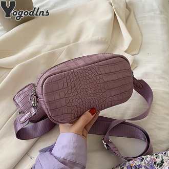 2pcs/set Mini PU Leather Crossbody Bags For Women Alligator Luxury Design Shoulder Bags Female Travel Messenger Handbags Purse