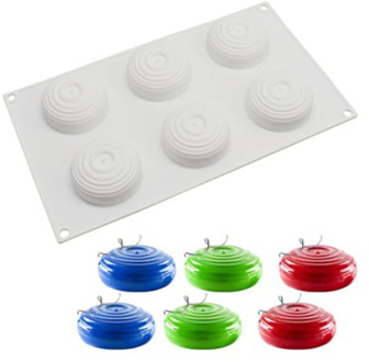 2pcs/set Round Spiral Pan Silicone Spiral Cake Mold Fondant Chocolate Dessert Baking Molds Soap Making Mould Resin Clay Mold