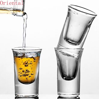 2Pcs/Shot Glas, Whisky Borrelglaasjes, Mini Glazen Bekers Voor Likeur, Wodka Glas, tequila Cups Holder Rack Bar 2stk