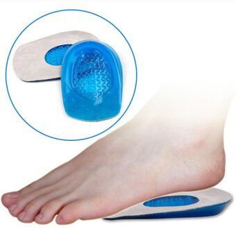 2Pcs Silicone Gel Orthopedische Inlegzolen Terug Pad Hiel Cup Voor Calcaneal Pijn Gezondheid Voetverzorging Ondersteuning Spur Voeten kussen Pads S for woman