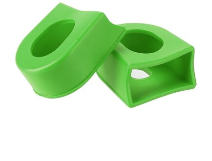 2Pcs Siliconen Fiets Crank Arm Laarzen Protectors Covers Mtb Racefiets Crankstel Beschermhoes Mouw Onderdelen Fietsen Accessoires groen