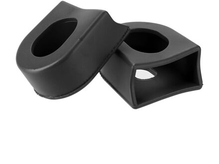 2Pcs Siliconen Fiets Crank Arm Laarzen Protectors Covers Mtb Racefiets Crankstel Beschermhoes Mouw Onderdelen Fietsen Accessoires zwart