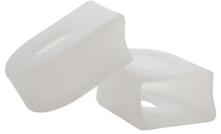 2Pcs Siliconen Fiets Crank Arm Protector Cover Weg Mountainbike Universele Crankstel Beschermende Caps Mtb Fietsen Accessoires transparant kleur