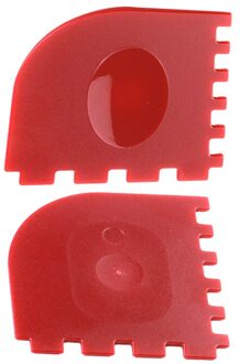 2Pcs Siliconen Grill Pan Schraper Set Lodge Gietijzer Beekje Pannen Keuken Kookgerei Sets Grill Pan Cleaner Schraper rood