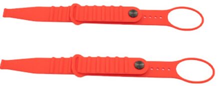 2Pcs Siliconen Vr Bandjes Demonteren Thuis Handvat Bevestiging Riem Zachte Woonkamer Grip Touch Controller Draagbare Universele Voor Rift S rood