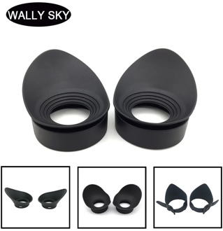 2pcs Soft Rubber Eyepiece Eye Guards Inner Diameter 34-56 mm Eye Shield for Microscope Binoculars Telescopes Eye Cups Eye Cover