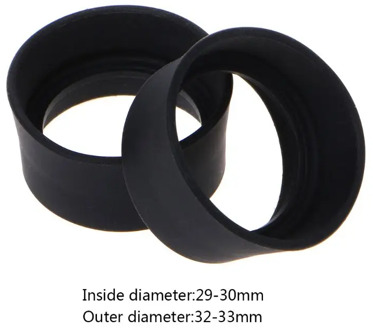 2pcs Soft Rubber Eyepiece Eye Shield 29-30mm Eye Guards Cups Eyepiece Covers For Binocular Microscope #715