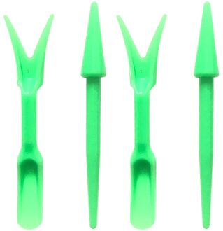 2pcs Sowing Succulents Transplant Seedlings Planted Garden Planter Kit Transplanting Device Bonsai Fertilizer Punchers Device groen