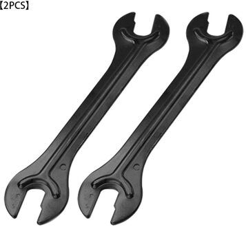 2Pcs Staal Bike Wheel Hub Moersleutel Hoofd Open Einde As Hub Conussleutel Duurzaam Spanner Fiets Reparatie Tool Accessoires