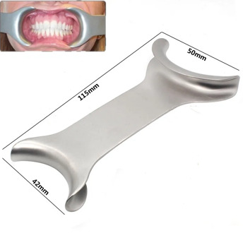2pcs Stainless Steel Teeth Whitening Dental Intraoral Orthodontic Cheek Lip Cheek Retractor Teeth Mouth Opener
