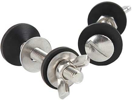 2Pcs Stortbak Om Wc Pan Vaste Spare Closestool Universele Badkamer Accessoires Bout Door Kit Rvs Praktische Duurzaam
