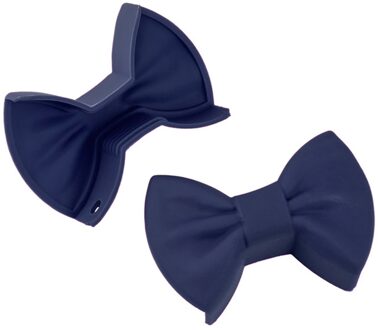 2Pcs Strik Siliconen Isolatie Klem Voor Huishoudelijke Isolatie Pot Klem Non Stick Anti-Slip Grips Kom Keuken Gadget #30 blauw