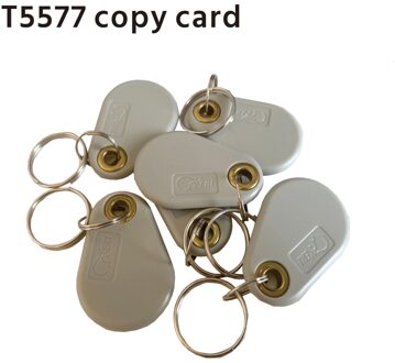 2Pcs T5577 Herschrijfbare Programmeerbare Rfid 125 Khz Sleutelhanger Keyfobs Key Finder Voor Kopiëren EM4100 Kaarten